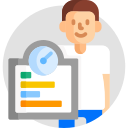 Picture of a patient in a check-up.